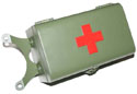 First aid box green